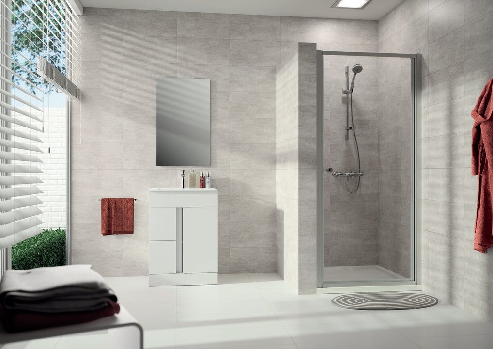 Alpha 2 partially framed Swing door A250
