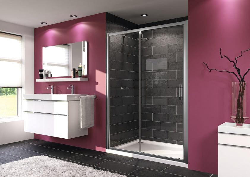 Ena 2.0 Sliding door, 1-panel with fixed segment 1404