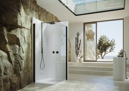 Solva partially framed Swing door for corner entry (1/2) S211